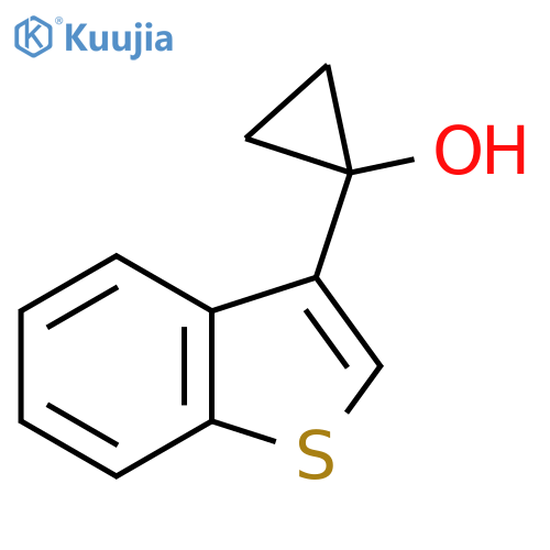 1-(1-benzothiophen-3-yl)cyclopropan-1-ol structure