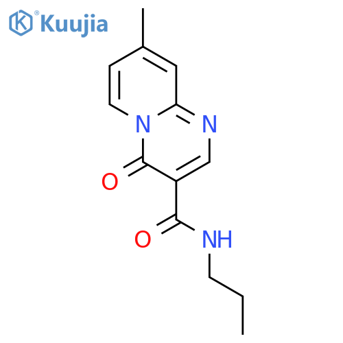 4H-Pyrido[1,2-a]pyrimidine-3-carboxamide,8-methyl-4-oxo-N-propyl- structure