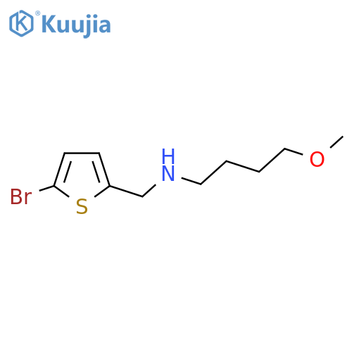 (5-bromothiophen-2-yl)methyl(4-methoxybutyl)amine structure