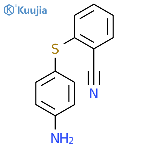2-(4-aminophenyl)sulfanylbenzonitrile structure