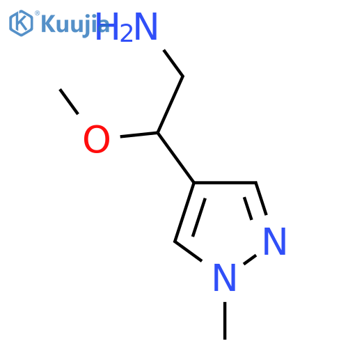 2-Methoxy-2-(1-methyl-1h-pyrazol-4-yl)ethan-1-amine structure