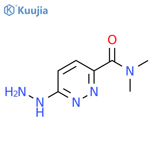 3-Pyridazinecarboxamide, 6-hydrazinyl-N,N-dimethyl- structure
