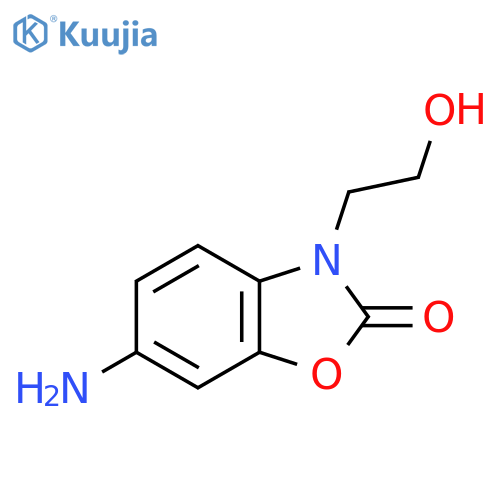 6-Amino-3-(2-hydroxyethyl)-2,3-dihydro-1,3-benzoxazol-2-one structure