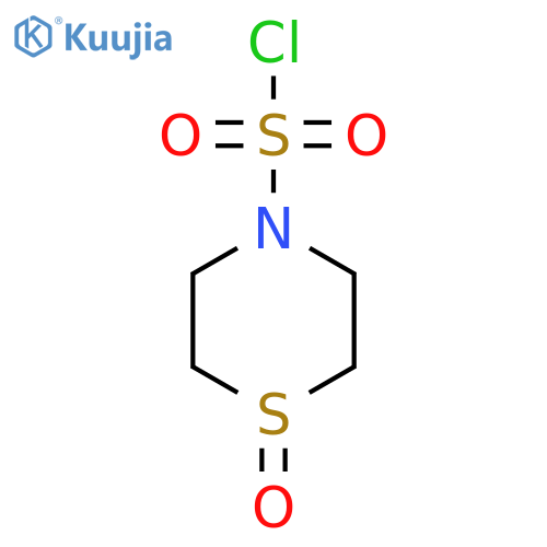 1-oxo-1lambda4-thiomorpholine-4-sulfonyl chloride structure