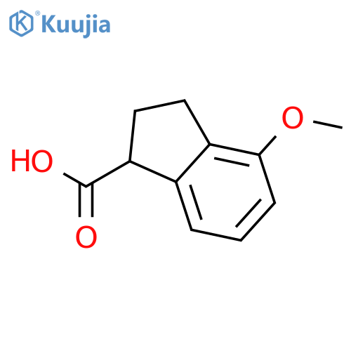 4-Methoxy-2,3-dihydro-1H-indene-1-carboxylic acid structure