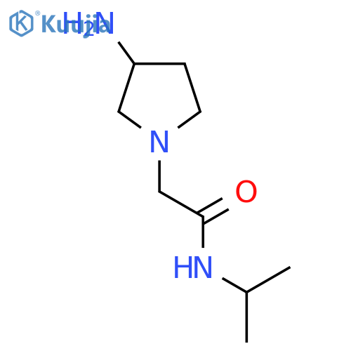 2-(3-Aminopyrrolidin-1-yl)-N-(propan-2-yl)acetamide structure