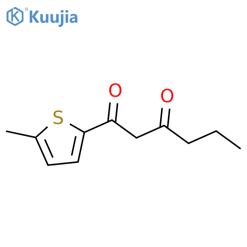 1-(5-methylthiophen-2-yl)hexane-1,3-dione structure