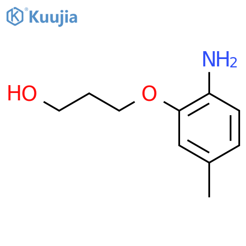 3-(2-amino-5-methylphenoxy)propan-1-ol structure