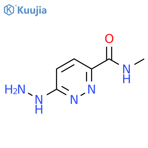 3-Pyridazinecarboxamide, 6-hydrazinyl-N-methyl- structure