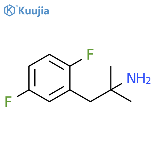 1-(2,5-difluorophenyl)-2-methylpropan-2-amine structure