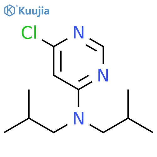 6-chloro-N,N-bis(2-methylpropyl)pyrimidin-4-amine structure