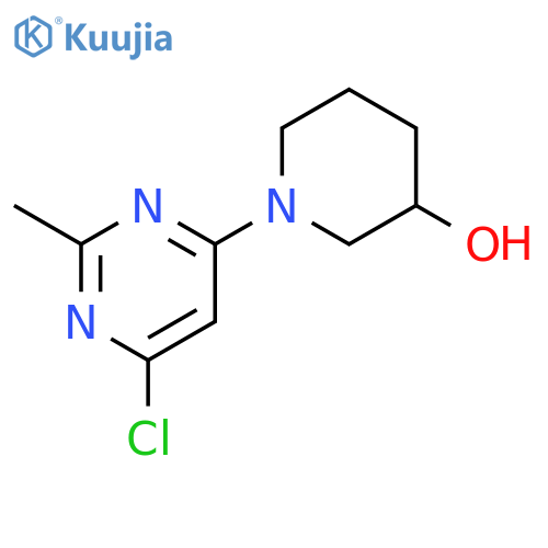 1-(6-chloro-2-methylpyrimidin-4-yl)piperidin-3-ol structure