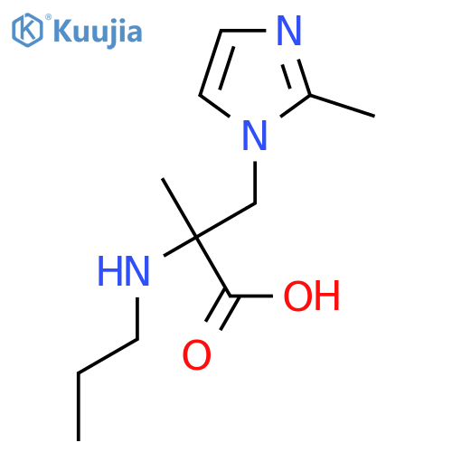 2-Methyl-3-(2-methyl-1h-imidazol-1-yl)-2-(propylamino)propanoic acid structure