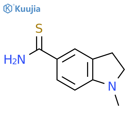 1-Methyl-2,3-dihydro-1h-indole-5-carbothioamide structure