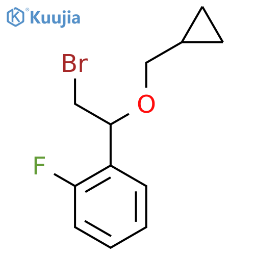 1-2-bromo-1-(cyclopropylmethoxy)ethyl-2-fluorobenzene structure