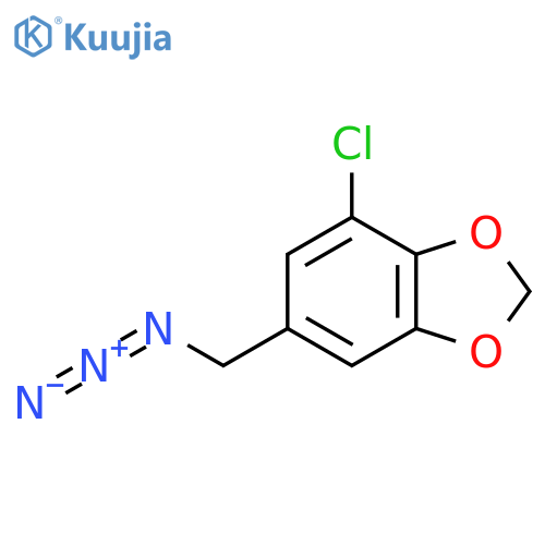 6-(azidomethyl)-4-chloro-1,3-dioxaindane structure