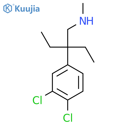 2-(3,4-dichlorophenyl)-2-ethylbutyl(methyl)amine structure