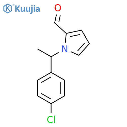 1-[1-(4-chlorophenyl)ethyl]-1H-pyrrole-2-carbaldehyde structure
