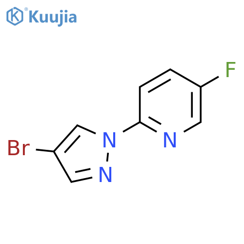 2-(4-Bromo-1H-pyrazol-1-yl)-5-fluoropyridine structure