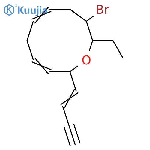 12-Bromo-5,13-epoxy-3,6,9-pentadecatrien-1-yne structure