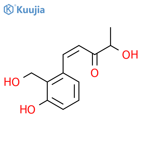 1-Penten-3-one, 4-hydroxy-1-[3-hydroxy-2-(hydroxymethyl)phenyl]-, (1Z)- structure