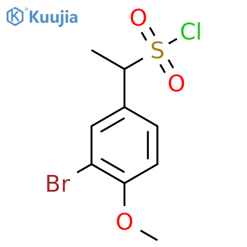 1-(3-Bromo-4-methoxyphenyl)ethane-1-sulfonyl chloride structure