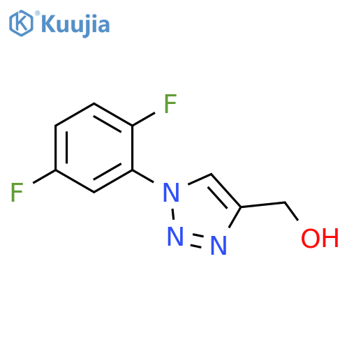 [1-(2,5-difluorophenyl)-1H-1,2,3-triazol-4-yl]methanol structure