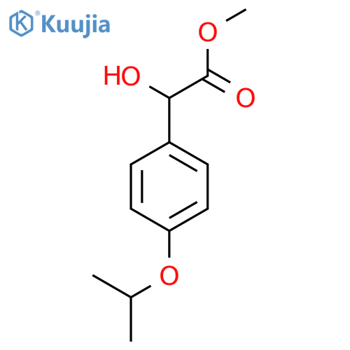 methyl 2-hydroxy-2-4-(propan-2-yloxy)phenylacetate structure