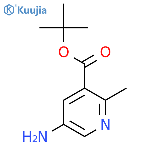 tert-Butyl 5-amino-2-methylnicotinate structure