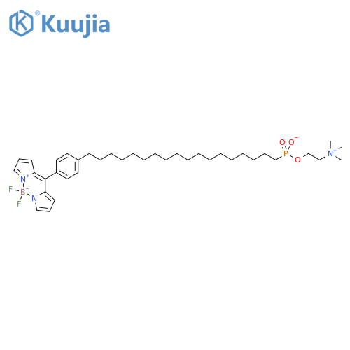 18-[4-(2,2-Difluoro-3-aza-1-azonia-2-boranuidatricyclo[7.3.0.03,7]dodeca-1(12),4,6,8,10-pentaen-8-yl)phenyl]octadecyl-[2-(trimethylazaniumyl)ethoxy]phosphinate structure