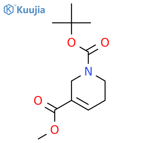 1-tert-butyl 3-methyl 1,2,5,6-tetrahydropyridine-1,3-dicarboxylate structure