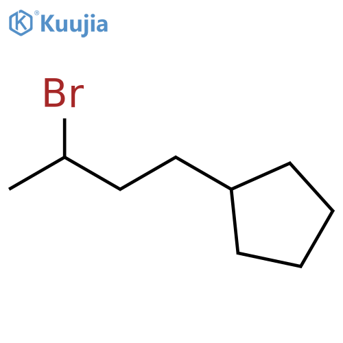 (3-bromobutyl)cyclopentane structure