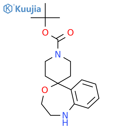 tert-butyl 2,3-dihydro-1H-spirobenzoe1,4oxazepine-5,4'-piperidine-1'-carboxylate structure