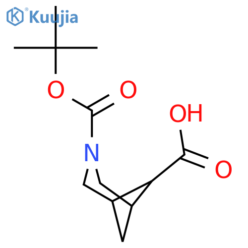 endo-3-tert-butoxycarbonyl-3-azabicyclo[3.1.1]heptane-6-carboxylic acid structure
