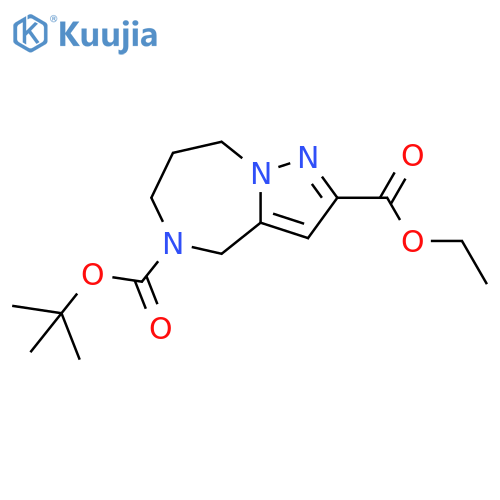 5-Tert-Butyl 2-Ethyl 7,8-Dihydro-4H-Pyrazolo[1,5-A][1,4]Diazepine-2,5(6H)-Dicarboxylate structure