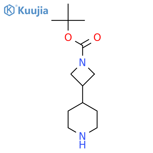 tert-butyl 3-(4-piperidyl)azetidine-1-carboxylate structure