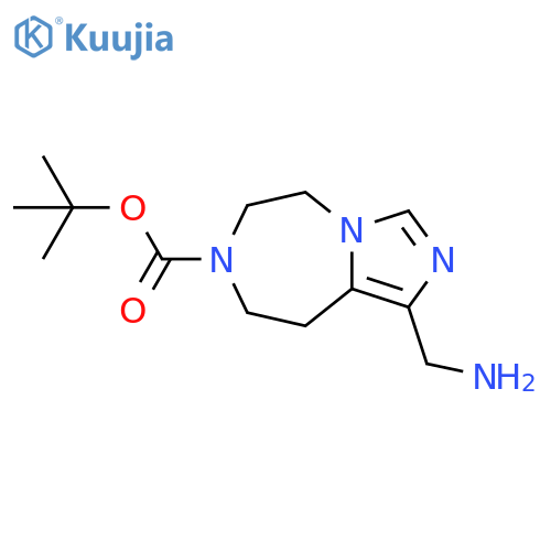 1-Aminomethyl-4,5,7,8-Tetrahydro-2,3A,6-Triaza-Azulene-6-Carboxylic Acid Tert-Butyl Ester(WX140115) structure