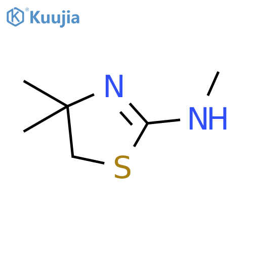 2-Thiazolamine, 4,5-dihydro-N,4,4-trimethyl- structure