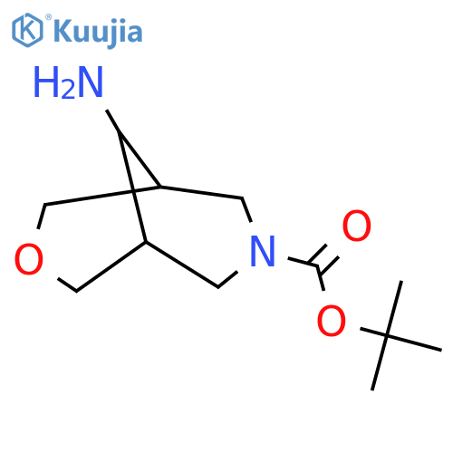 tert-Butyl 9-amino-3-oxa-7-azabicyclo[3.3.1]nonane-7-carboxylate structure