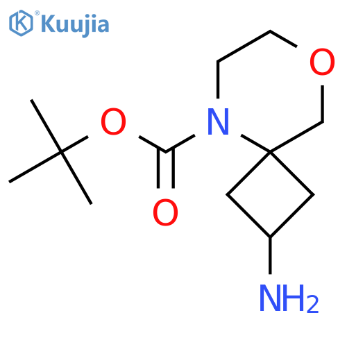 tert-butyl 2-amino-8-oxa-5-azaspiro[3.5]nonane-5-carboxylate structure
