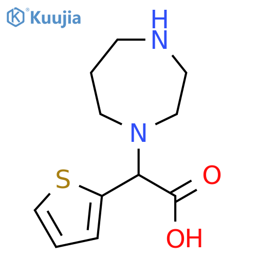 1H-1,4-Diazepine-1-acetic acid, hexahydro-α-2-thienyl- structure