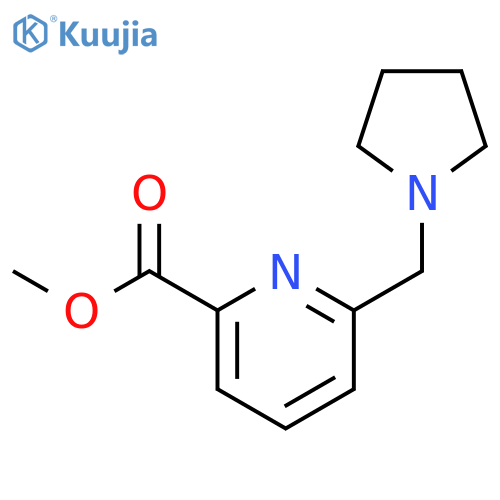 Methyl 6-(pyrrolidin-1-ylmethyl)picolinate structure