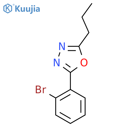 2-(2-Bromophenyl)-5-propyl-1,3,4-oxadiazole structure