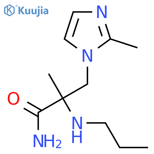 2-methyl-3-(2-methyl-1H-imidazol-1-yl)-2-(propylamino)propanamide structure