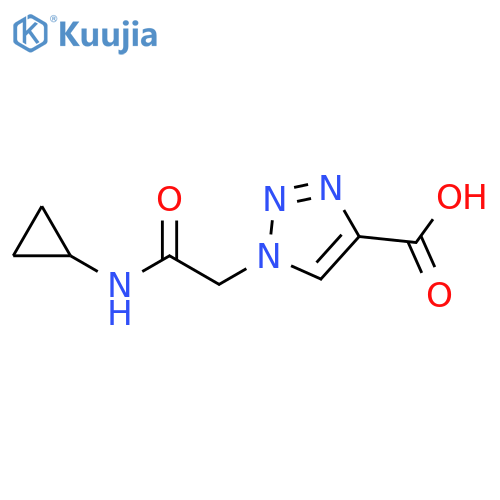 1-(2-(cyclopropylamino)-2-oxoethyl)-1H-1,2,3-triazole-4-carboxylic acid structure