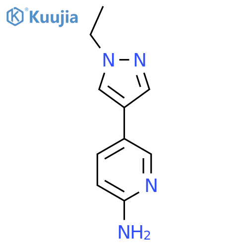 5-(1-Ethyl-1H-pyrazol-4-yl)pyridin-2-amine structure