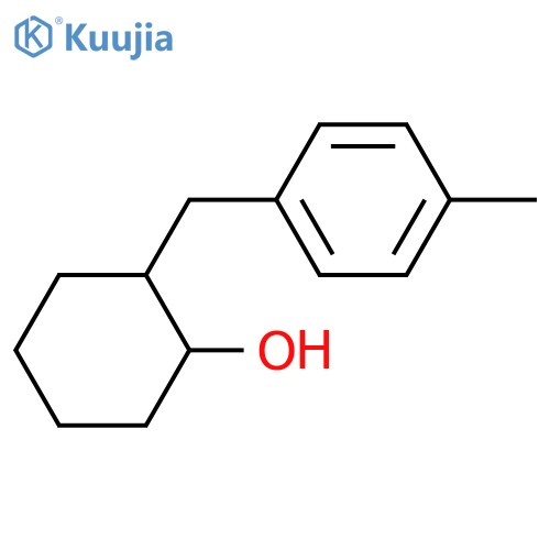 Cyclohexanol, 2-[(4-methylphenyl)methyl]-  structure