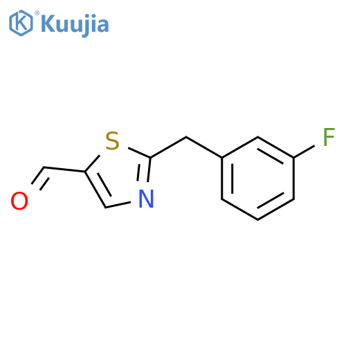 2-(3-Fluoro-benzyl)-thiazole-5-carbaldehyde structure
