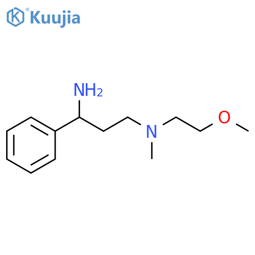 (3-amino-3-phenylpropyl)(2-methoxyethyl)methylamine structure