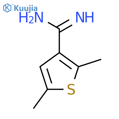 2,5-dimethylthiophene-3-carboximidamide structure